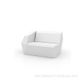 Luar Fiberglass FAZ Bahagian Sofa In White